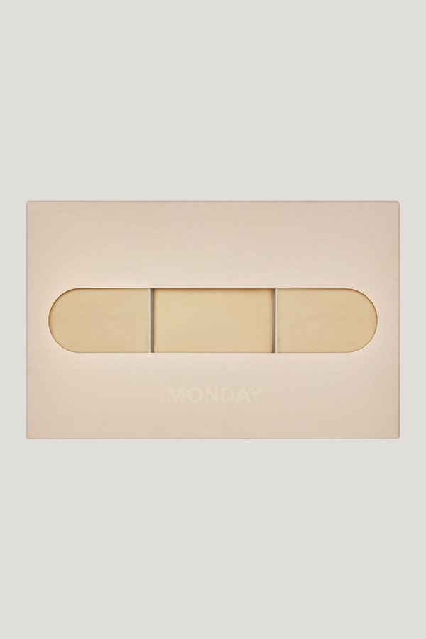 Monday Invisible Thong 3 Pack - Cashmere — extra