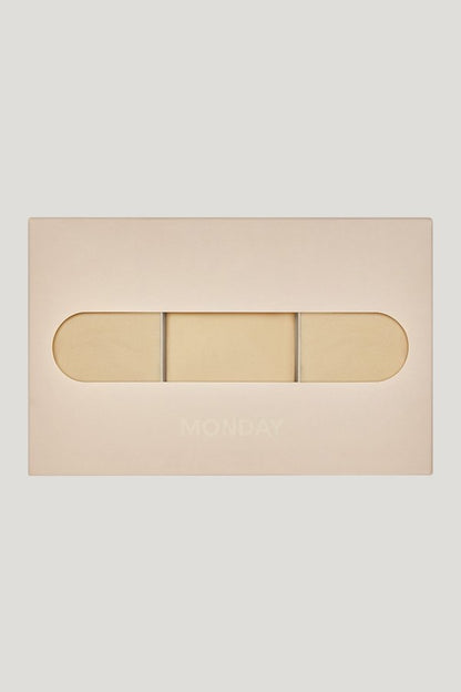 Monday Invisible Thong 3 Pack - Cashmere — extra