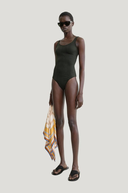 Monogram pointelle swimsuit — carry 2