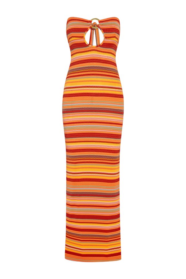Montego Bandeau Dress - Sardinia Stripe — packshot