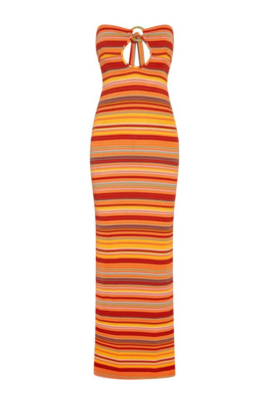Montego Bandeau Dress - Sardinia Stripe — packshot