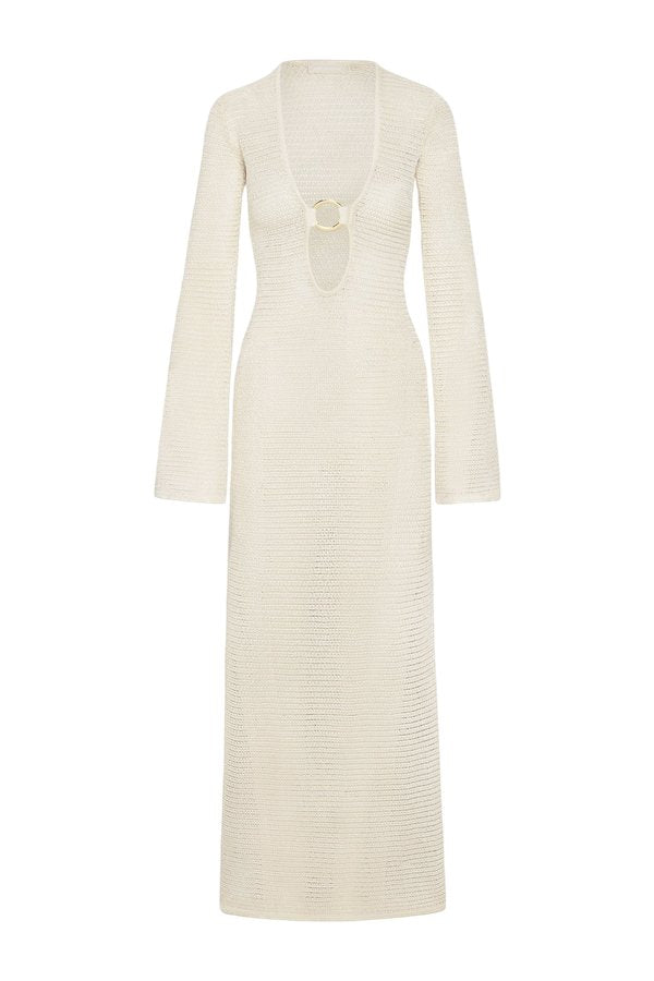 Montego Dress - Ivory Treble Knit — packshot