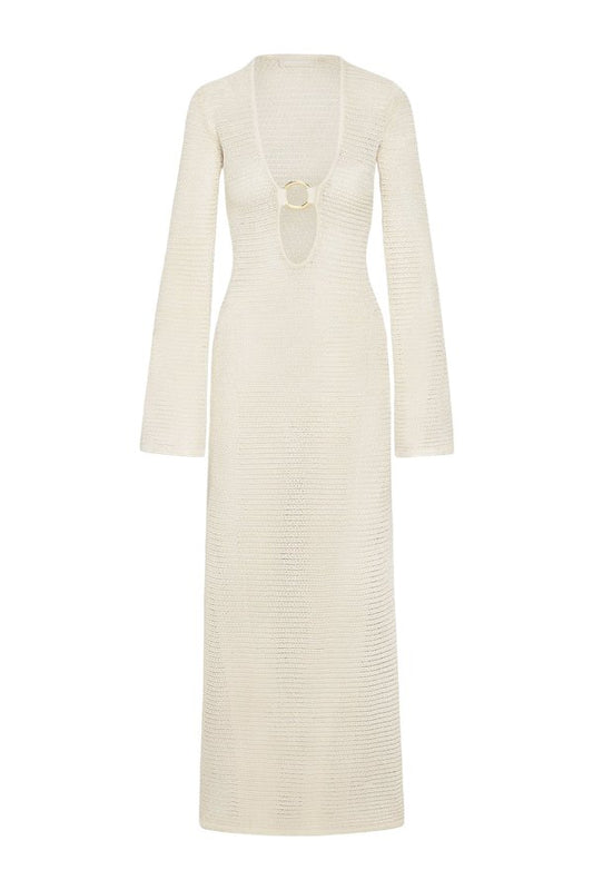 Montego Dress - Ivory Treble Knit — packshot