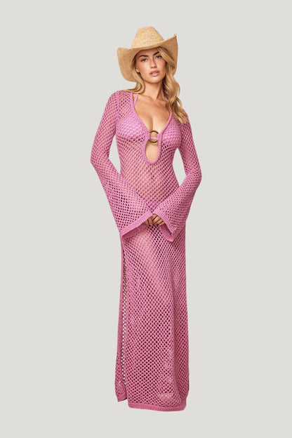 Montego Dress - Moonlight Petit Crochet — model front