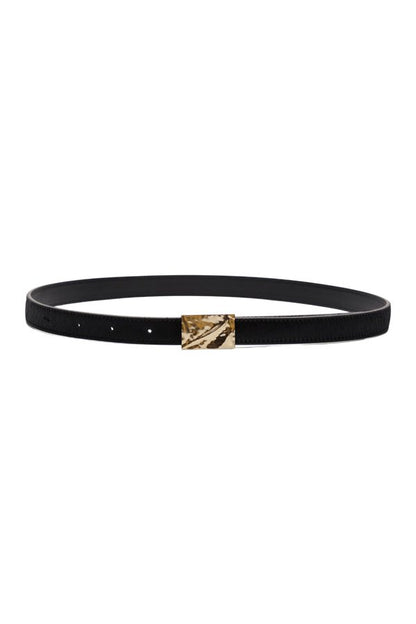 MORGAN LDS Pony-effect leather belt — packshot