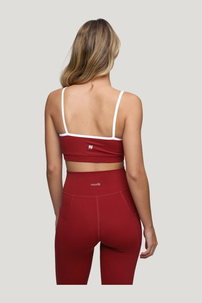 Motion Contrast Bra | Scarlet — extra