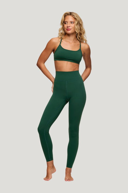 Motion Racer Sports Bra | Hunter — model front