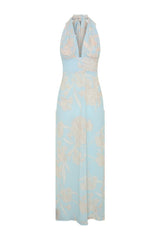 Nadine Halter Scarf Chiffon Maxi Dress — packshot
