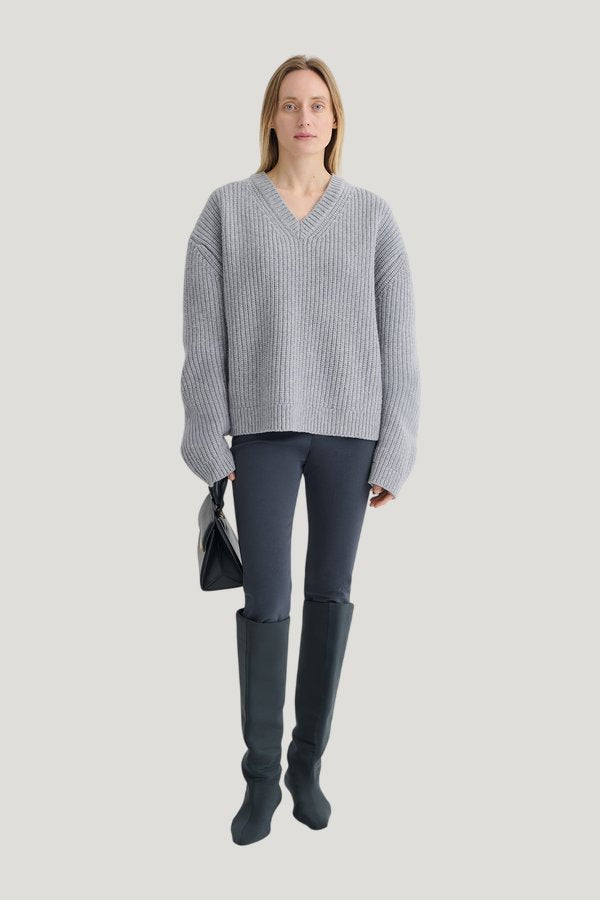 Morcar - Merino and cashmere sweater — model front