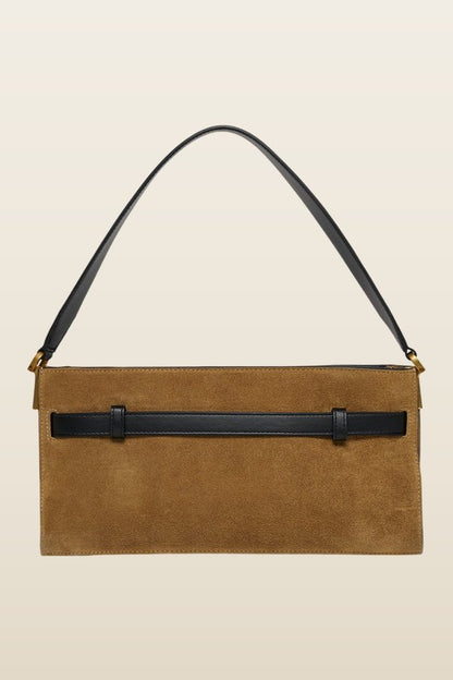Harmonica Mini - Suede bag — model back