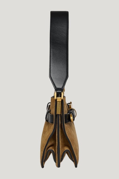 Harmonica Mini - Suede bag — model side