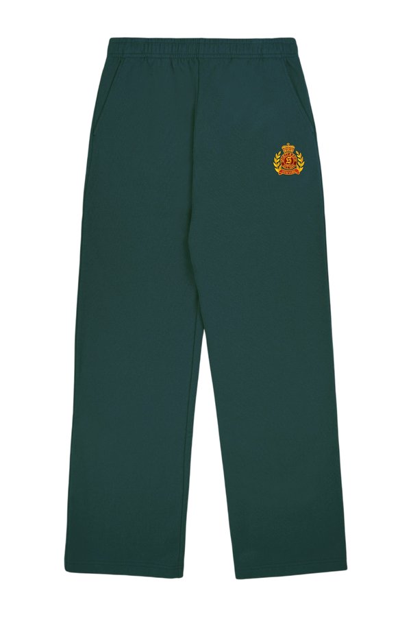 NY Crest Embroidered Wide Sweatpant - Forest — packshot
