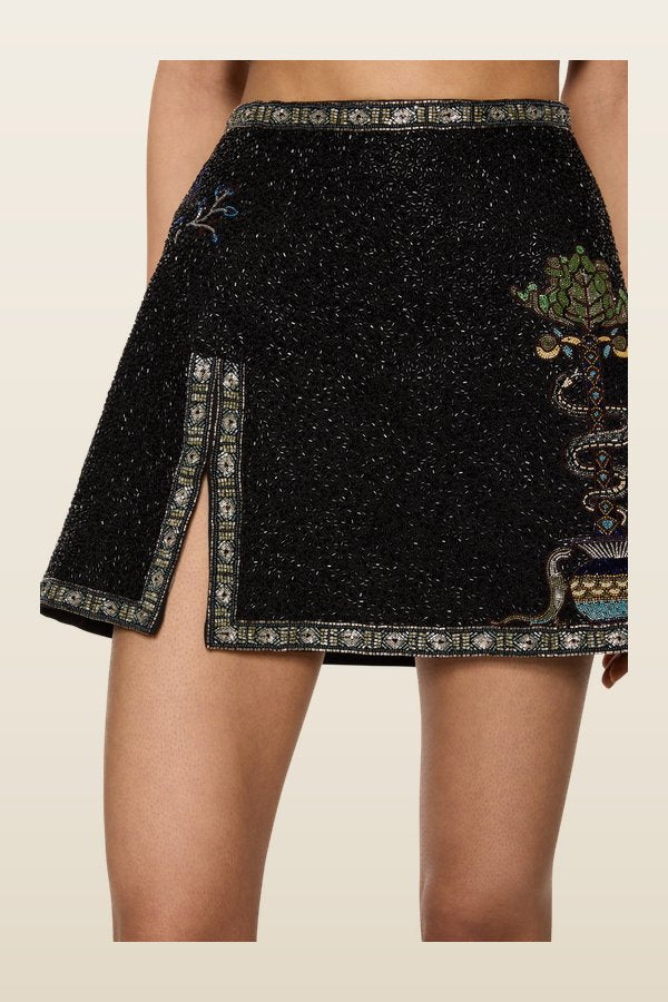Poseidon Skirt - Onyx — model back