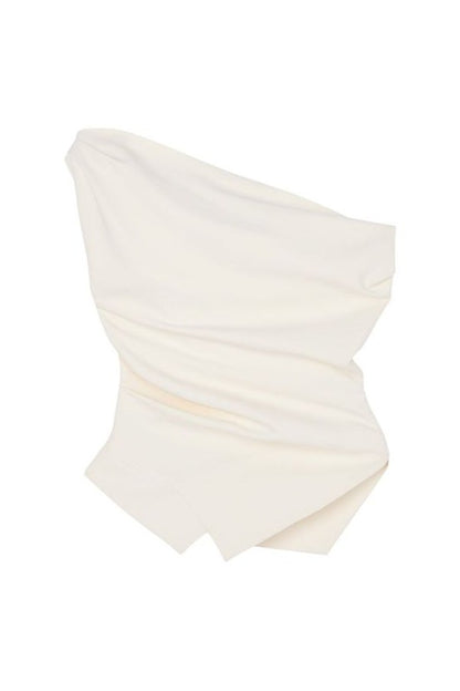 Off shoulder lapel top — packshot