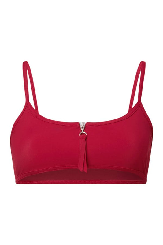OLGA TOP Zipped bikini top — packshot
