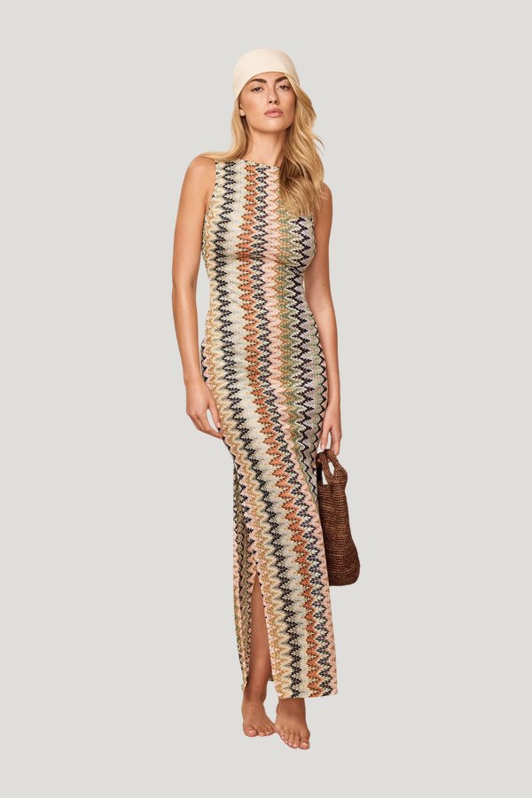 Oslo Dress - Porto Cervo Multi — model front