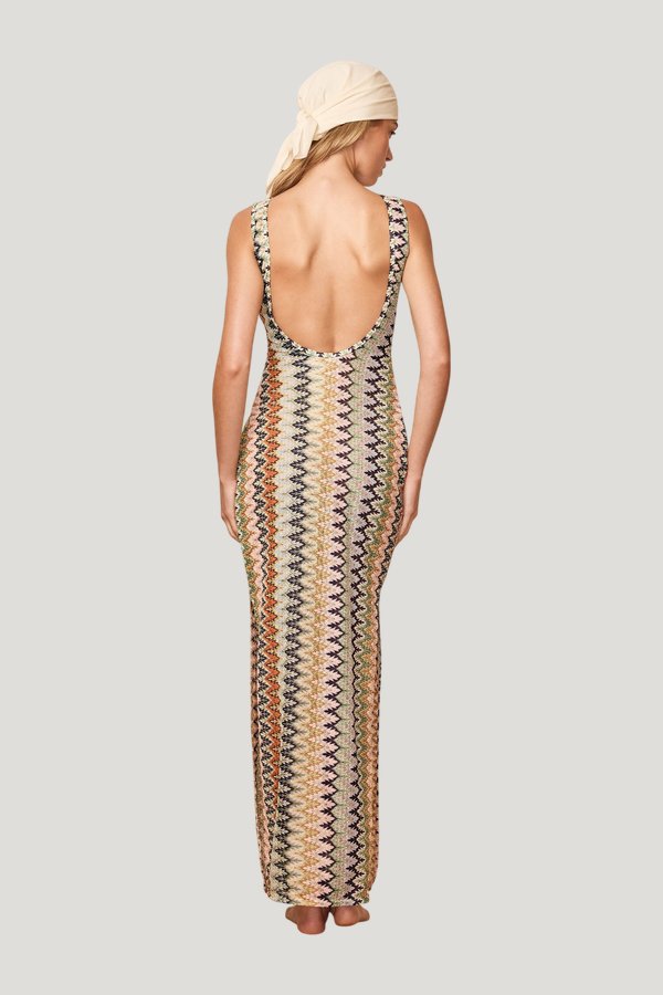 Oslo Dress - Porto Cervo Multi — model side