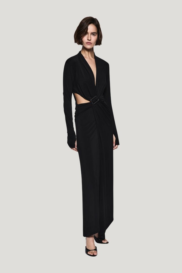 Ona Long Sleeve Dress — model side