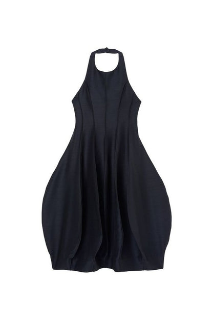 Open back tulip dress | night — packshot