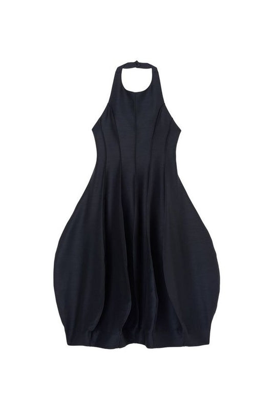Open back tulip dress | night — packshot