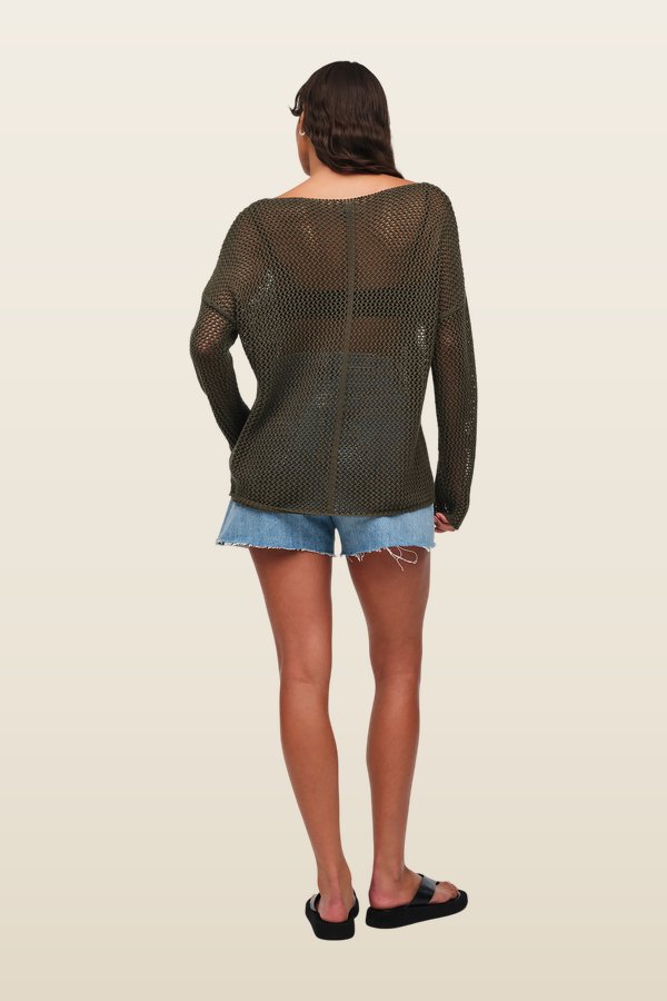 Open Knit Sweater | Darkest — carry 4