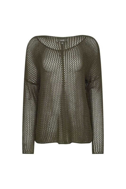 Open Knit Sweater | Darkest — packshot