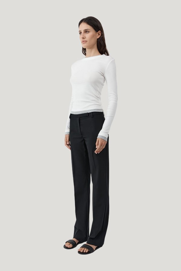 Organic Cotton Layered Long Sleeve Top — carry 3