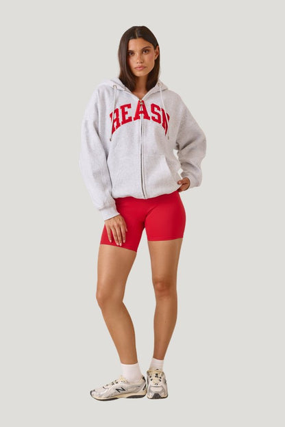 Zip Through Hoodie - Jalapeño — model front
