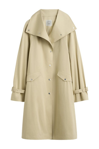 Oversized cotton trench — packshot