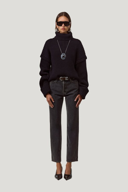 Oversized Ribbed Wool Sweater — carry 2