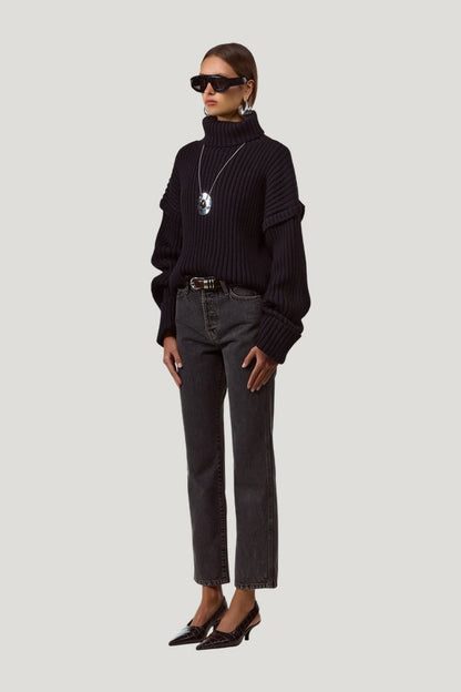 Oversized Ribbed Wool Sweater — carry 3