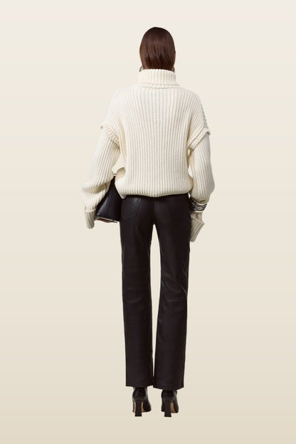 Oversized Ribbed Wool Sweater — carry 4