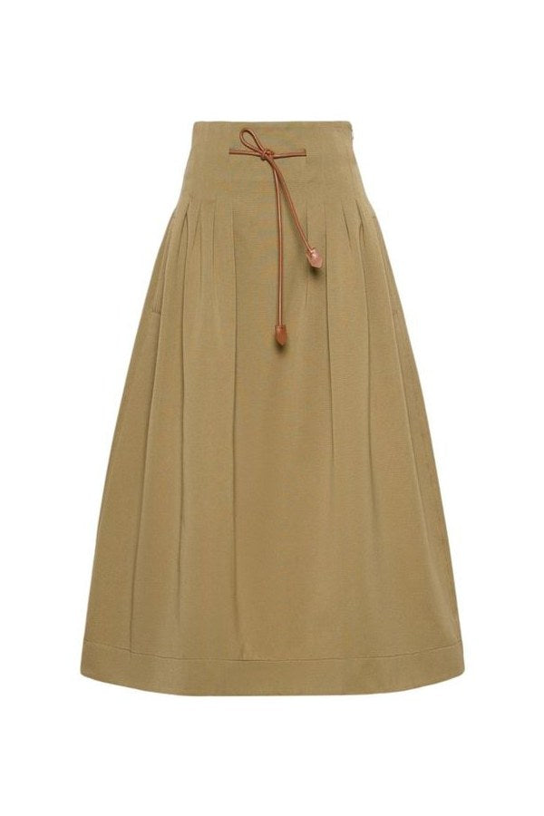 Pleated cotton Ottoman skirt — packshot