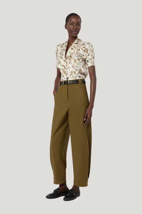 Printed silk twill shirt — carry 2