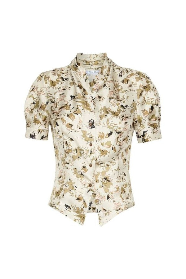 Printed silk twill shirt — packshot
