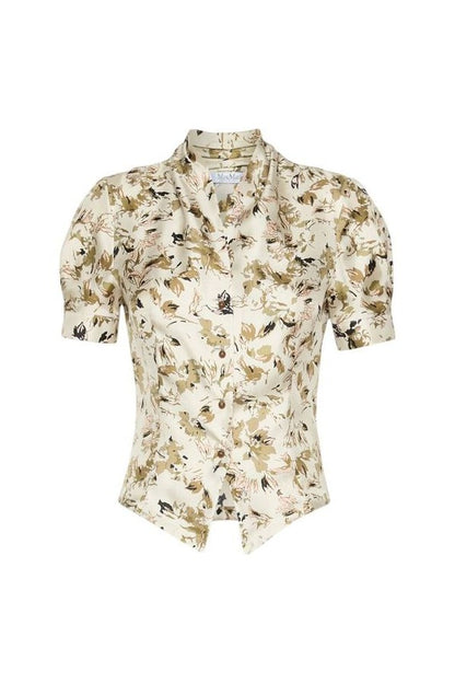 Printed silk twill shirt — packshot