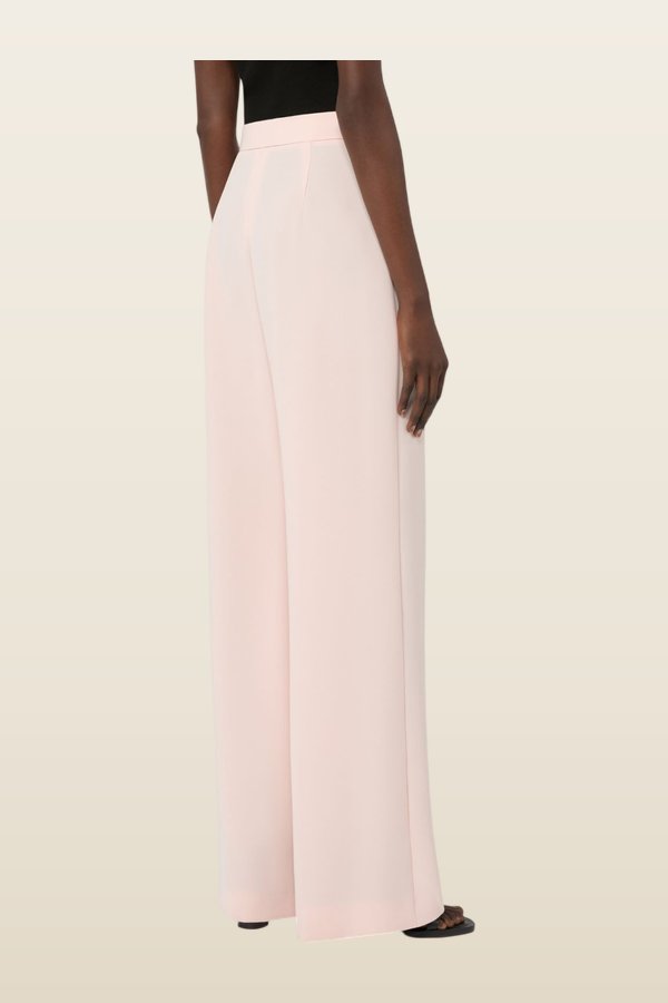 Cady wide-leg trousers — model back