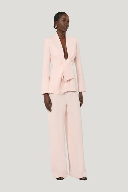 Cady wide-leg trousers — model front