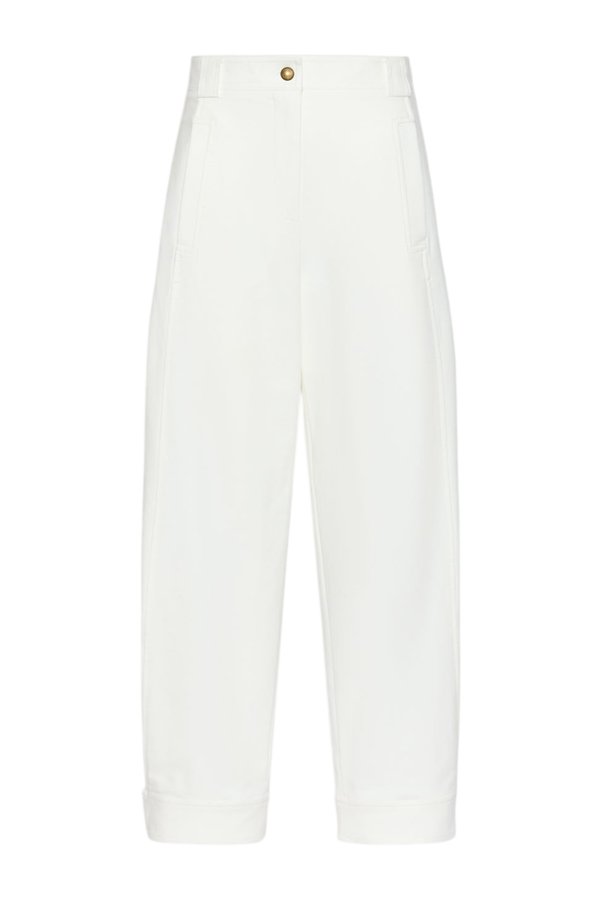 Stretch cotton canvas trousers — packshot
