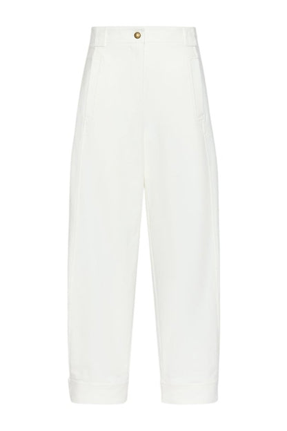Stretch cotton canvas trousers — packshot