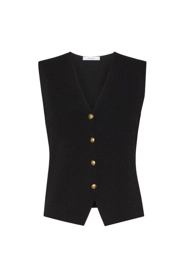Viscose crepe yarn gilet — packshot