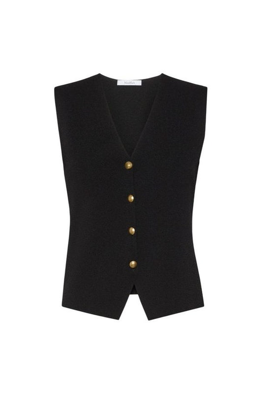 Viscose crepe yarn gilet — packshot