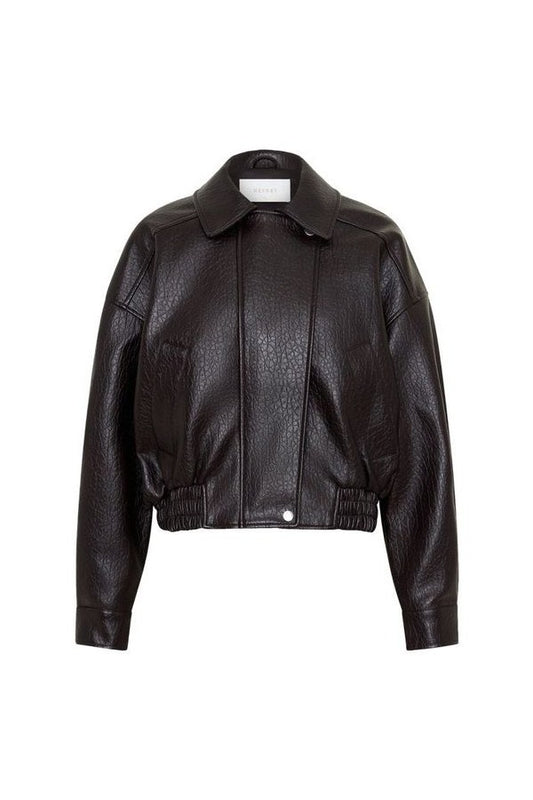 Paige Faux Leather Cropped Jacket — packshot