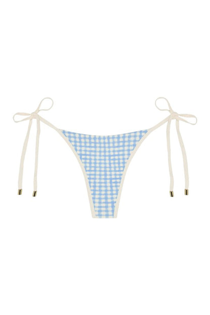 Palma Thong Colorblock - Sky Gingham — packshot