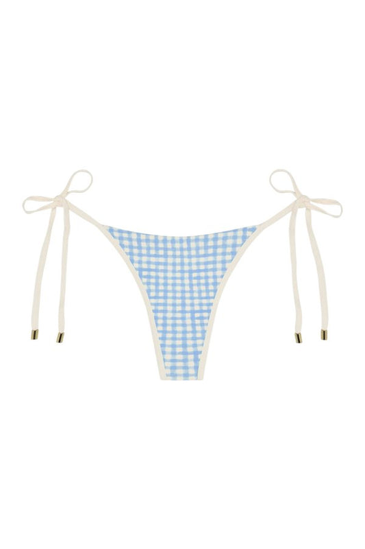 Palma Thong Colorblock - Sky Gingham — packshot