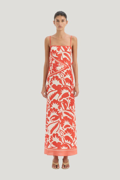 Palmera Scarf Maxi Dress — model front