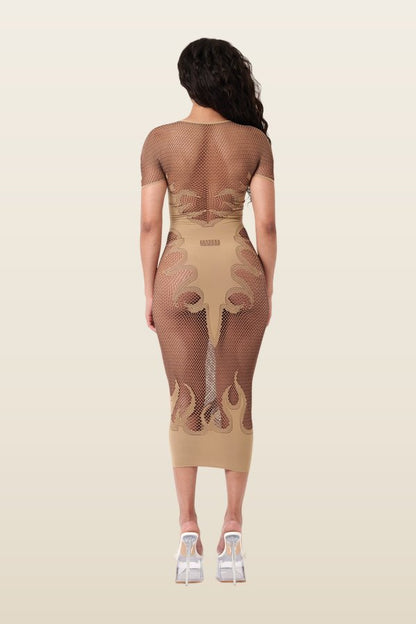 Peachy Dress — model back
