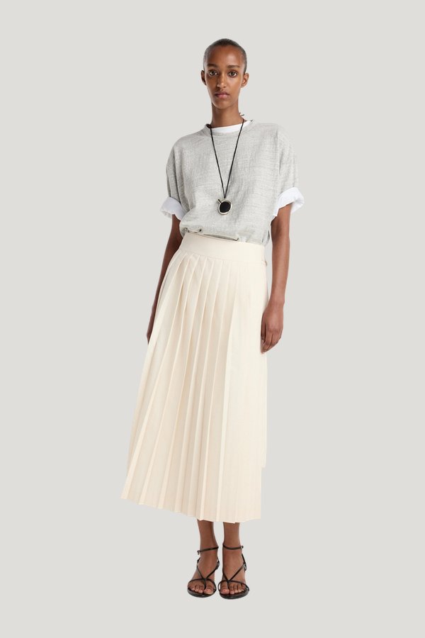 Plissé wrap skirt — carry 2
