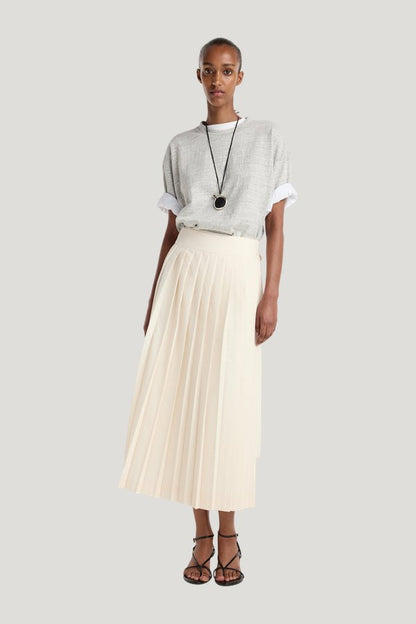 Plissé wrap skirt — carry 2