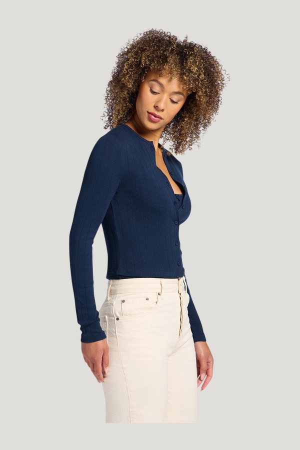 Pointelle Cardigan — carry 3